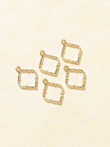 5入組/套幾何DIY吊墜 - 金黃色 - 查看 1