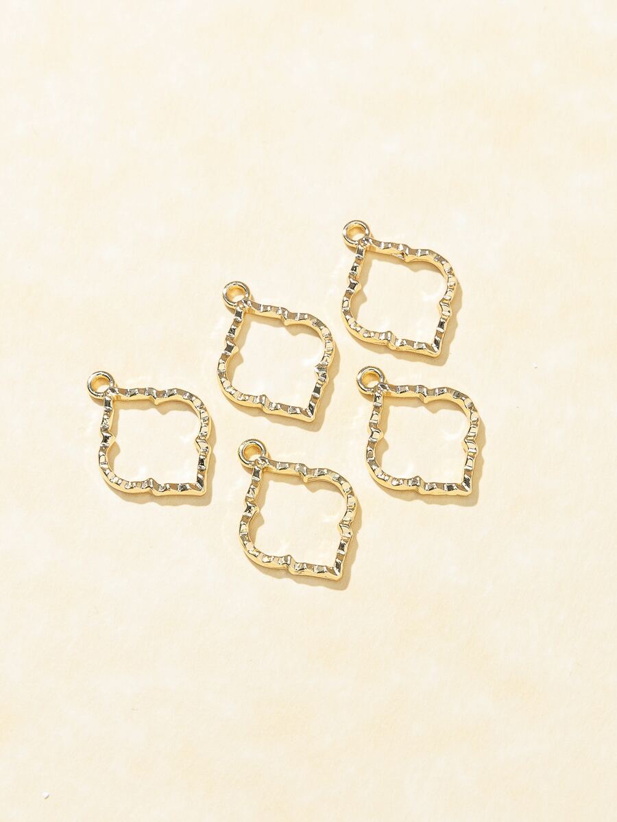 5入組/套幾何DIY吊墜 - 金黃色 - 查看 1