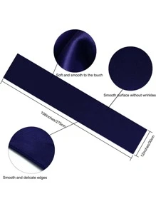1pc Polyester Table Runner, Modernist Blue Kitchen Table Runner For Wedding Party - Blue - View 2