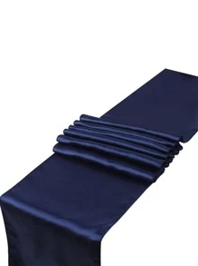 1pc Polyester Table Runner, Modernist Blue Kitchen Table Runner For Wedding Party - Blue - View 3