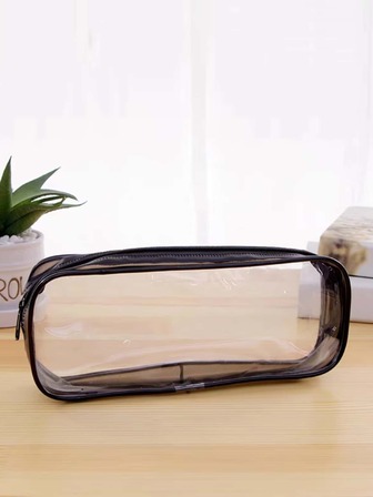 透明方形化妆包收纳盒化妆品整理箱化妆包，女士礼物，圣诞礼物，女士送礼佳品