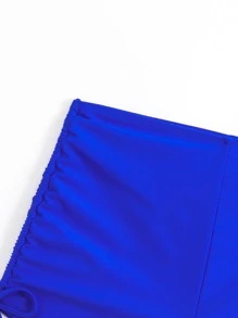 SHEIN Swim Bottom de bikini con cordón lateral