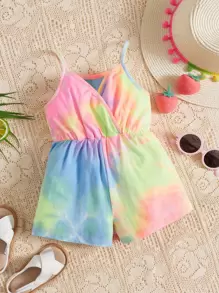 SHEIN Baby Tie Dye Cami Romper - Multicolor - View 1