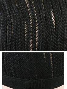 1入組假髮帽 - 黑色 - 查看 4