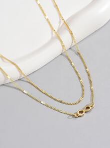 2 cái/bộ Chuỗi thắt lưng tối giản - Vàng - Xem 2