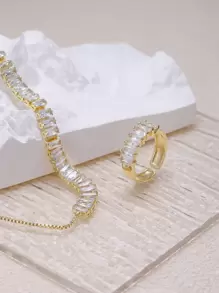 Pulsera zirconia cúbica & Anillo