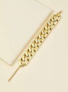 Vòng đeo tay liên kết tối giản - Vàng - Xem 4