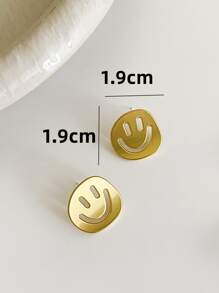 Bông tai biểu hiện rỗng - Vàng - Xem 4