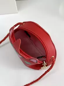 1 件 Young Girlpu 皮革拉鍊閉合可愛兒童迷你斜背包適合日常使用,四季皆宜