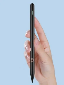 触控笔兼容 iPad 2018-2024，防手掌拒绝，倾斜感应，LED 电池指示灯，支持 Apple iPad Pro 11"/12.9"/M4、iPad Air 3/4/5/M2、iPad 6-10、iPad Mini 5/6/7 Gen - 黑色 - 查看 2