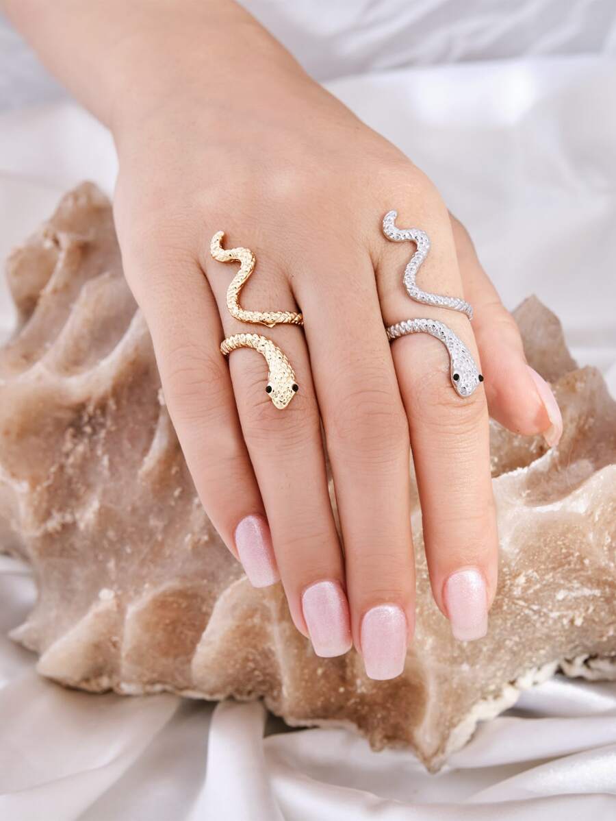 cái/bộ Rắn Thiết Kế Vòng - Vàng - Xem 1