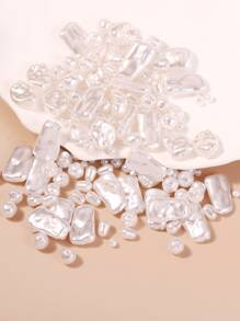 1pack Random Shape DIY Faux Pearl Bead - Beige - View 3