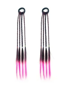 2入組中等合成髮辮 - 彩色 - 查看 1