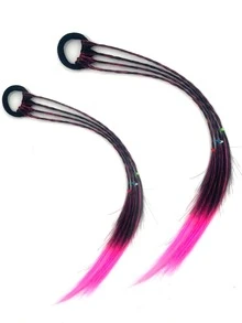 2入組中等合成髮辮 - 彩色 - 查看 5