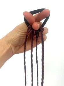 2入組中等合成髮辮 - 彩色 - 查看 6