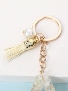 Tua & Ngọc Trai Giả Trang Trí Móc Khóa Chữ Charm - Nhiều màu - Xem 3