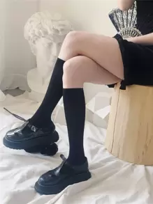 2 đôi tất thường xuyên qua bắp chân cho nữ, cho cuộc sống hàng ngày - Nhiều màu - Xem 3