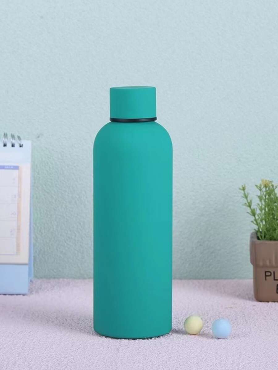 1入組不銹鋼絕緣極簡真空保溫瓶 - 綠色 - 查看 1