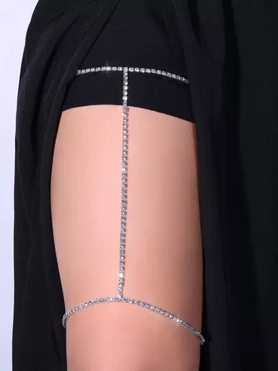 2入組/套水鑽裝飾大腿鏈