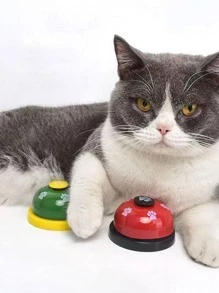 1pc Paw Decor Pet Training Bell Toy - Multicolor - View 2