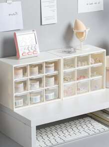 1個簡約風格儲物盒 - 粉色 - 查看 4