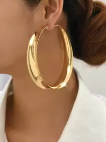 Hoa tai vòng tối giản - Vàng - Xem 1