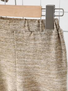 SHEIN 年輕男孩混色針織t恤和短褲