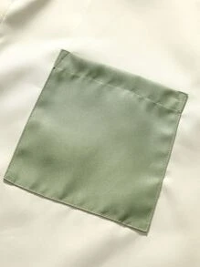 Manfinity Homme Bộ hai mảnh Nam Nút phía trước Dây kéo Khối Màu Giải trí - Nhiều màu - Xem 8