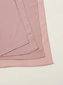 1 chiếc khăn quàng cổ nhàu nát cho phụ nữ cho cuộc sống hàng ngày - Hồng - Xem 4