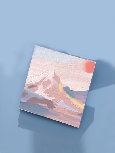 3pcs Landscape Pattern Random Sticky Note