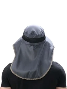 Hombres Sombrero protección solar - Gris Oscuro - Ver 2