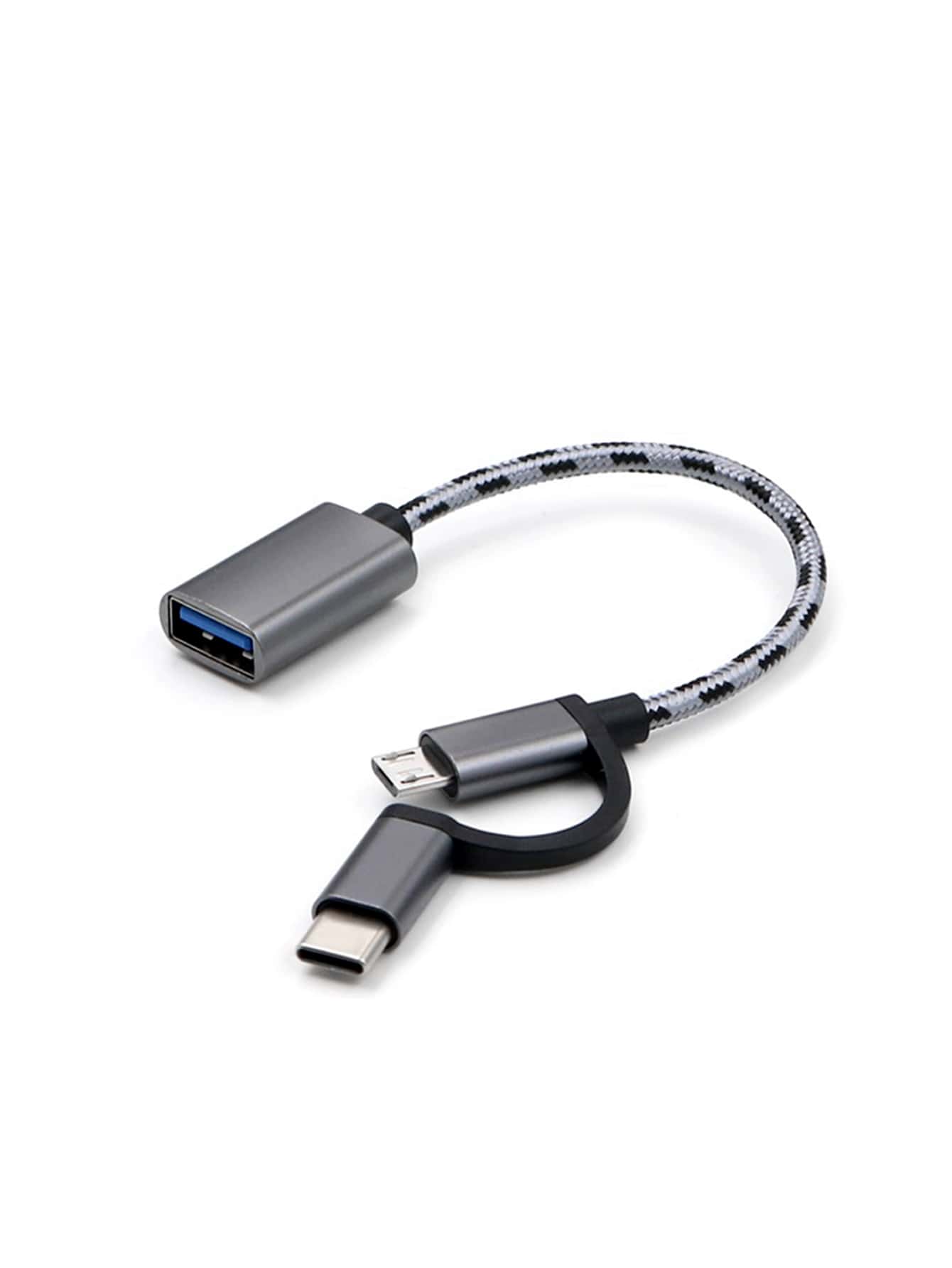 1pc 2 In 1 OTG Cable Adapter