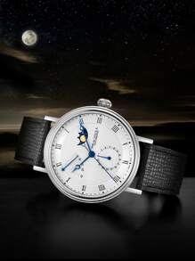 Hombres Reloj mecánico de puntero redondo - Blanco - Ver 4