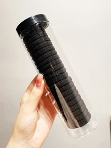 20pcs Solid Hair Tie - Black - View 3