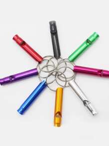 1 pieza de acero inoxidable de color al azar de mascota entrenamiento silbato - Multicolor - Ver 4