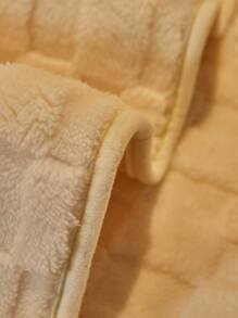 Khăn Sofa Màu Be, Tối Giản Polyester Chống Trơn Trượt Ca Rô Nổi Khăn Cho Tất Cả Các Mùa - Màu be - Xem 3