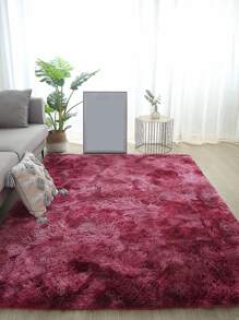 1 pieza unicolor burdeos creativo poliéster piso para casa - Burdeos - Ver 1