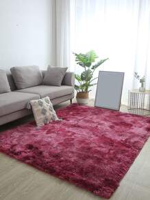 1 pieza unicolor burdeos creativo poliéster piso para casa - Burdeos - Ver 4