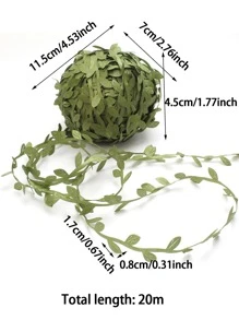 1pc Non-woven Fabric Artificial Leaf Vine, Multifunction Artificial Vine For Balloon, DIY