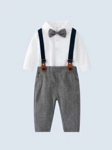 2pcs/Set Young Boys' Gentleman Suit - Multicolor - View 3