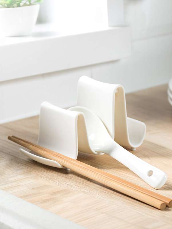 1 pezzo Cucchiaio creativo con design onda Poggia cucchiaio per cucina