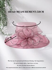 Flower Decor Bucket Hat - Mauve Purple - View 5