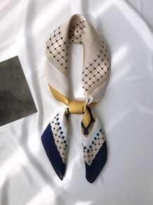 幾何圖案方巾 - 彩色 - 查看 1