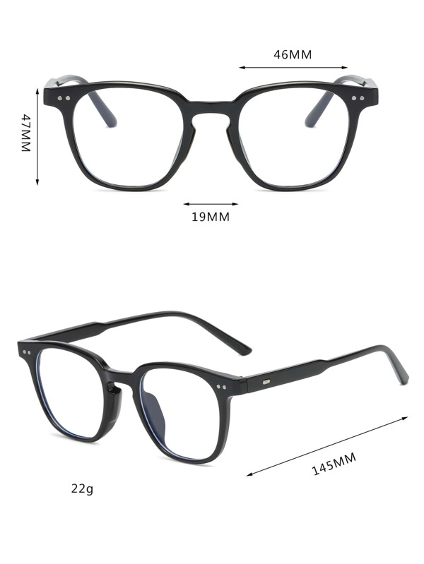 Rivet Detail Eyeglasses SHEIN UK