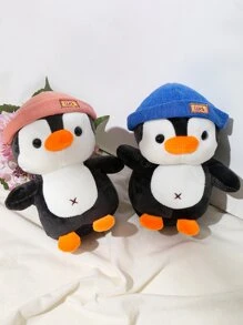 1入組卡通企鵝設計隨機寵物毛絨玩具 - 彩色 - 查看 2