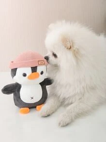 1入組卡通企鵝設計隨機寵物毛絨玩具 - 彩色 - 查看 4