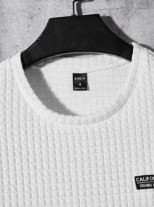 Manfinity VCAY Bộ hai mảnh Nam Dây kéo Đắp vá Túi Lá thư Giải trí - trắng - Xem 4