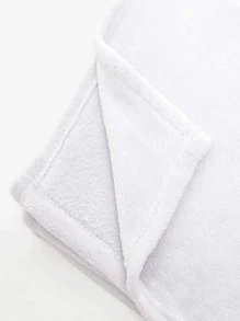 1pc Floral & Hand Pattern Blanket, Modern Line Hand Print Knitted Fabric Blanket For Bed - Multicolor - View 3