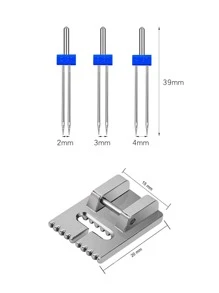 1 Bộ Thép Dụng Cụ May Vá, Máy Chân Vịt & Đôi Kim Pin May Vá - Nhiều màu - Xem 3
