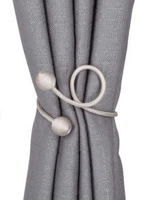 1pc/2pcs/4pcs Double Ball Twist Lock Curtain Hooks, Multiple Colors Available - Champagne - View 3